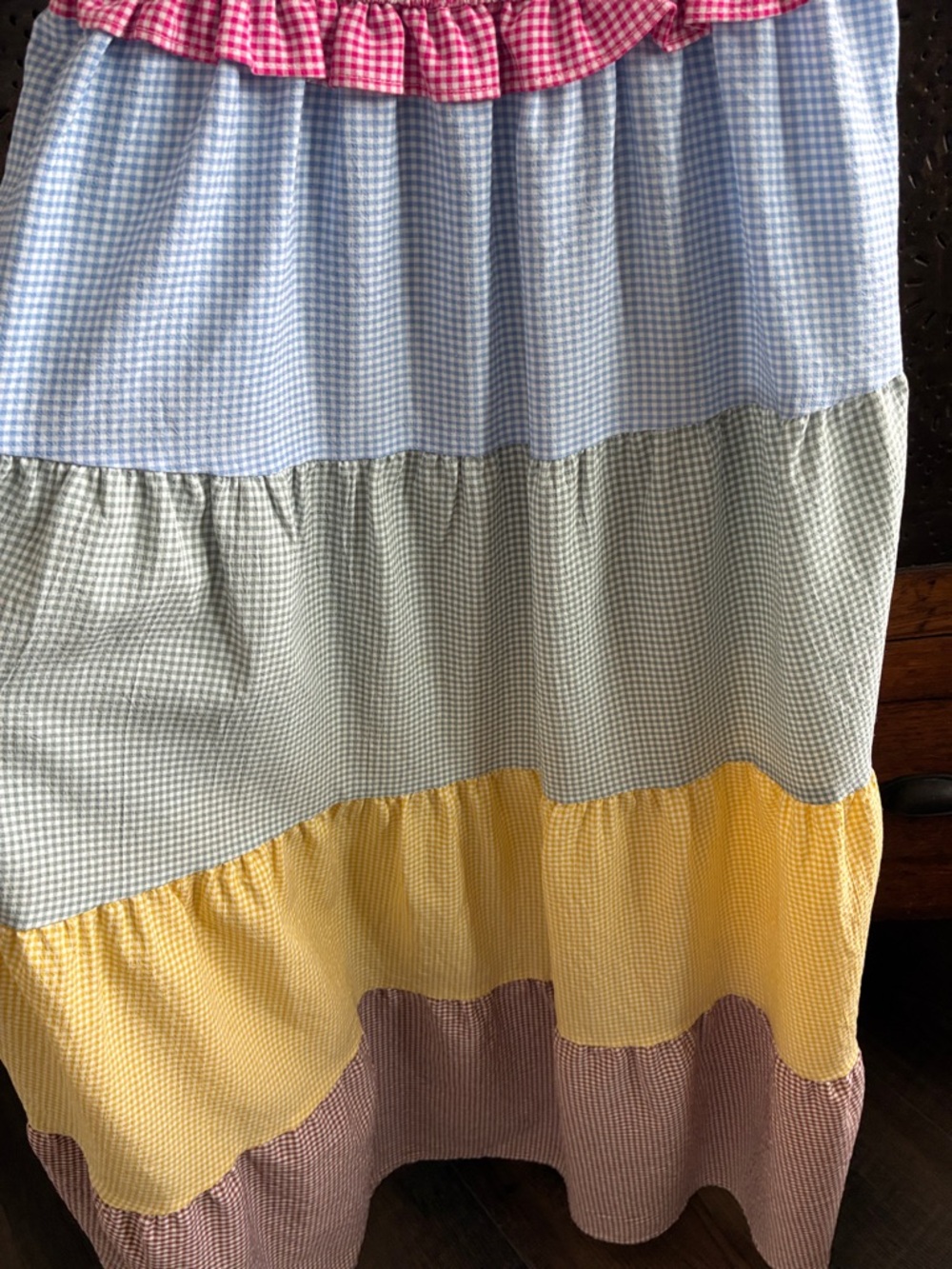 JODIFL Pink Multi-Color Tiered Maxi Dress - Picture 3 of 5